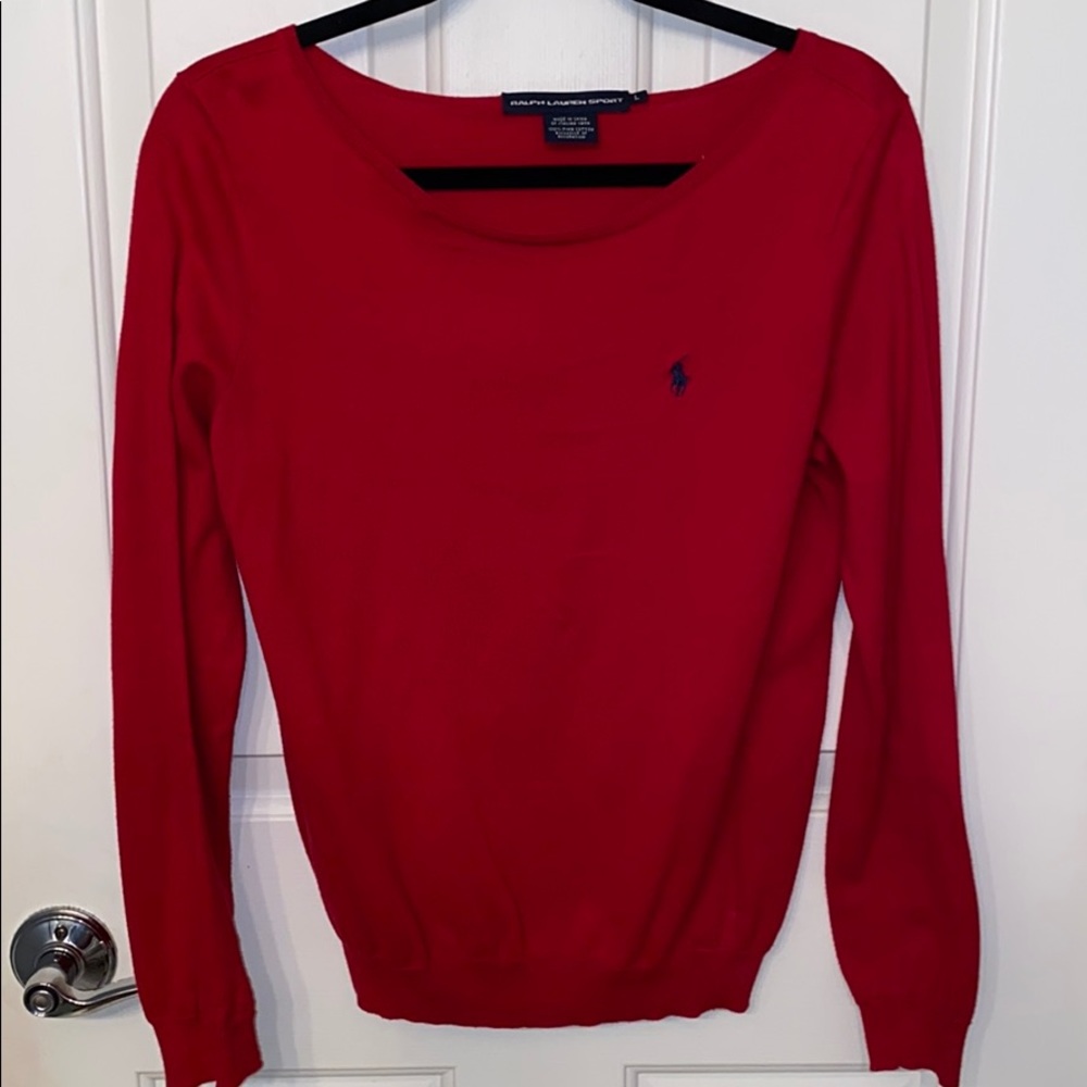 Red sweater Ralph Lauren Polo